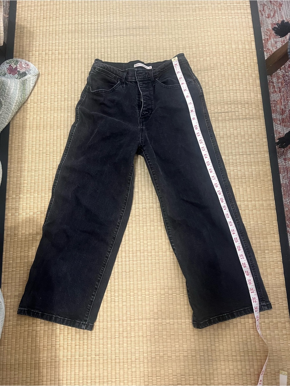 Levi’s mile high cropped wide leg jeans